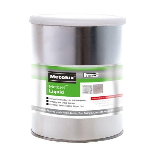 1kg Metolux 2 Part Metoset Liquid Mortar - Grey