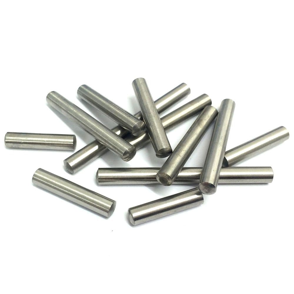 1mm x 8mm Dowel Pins (DIN 7) - A1 Stainless Steel