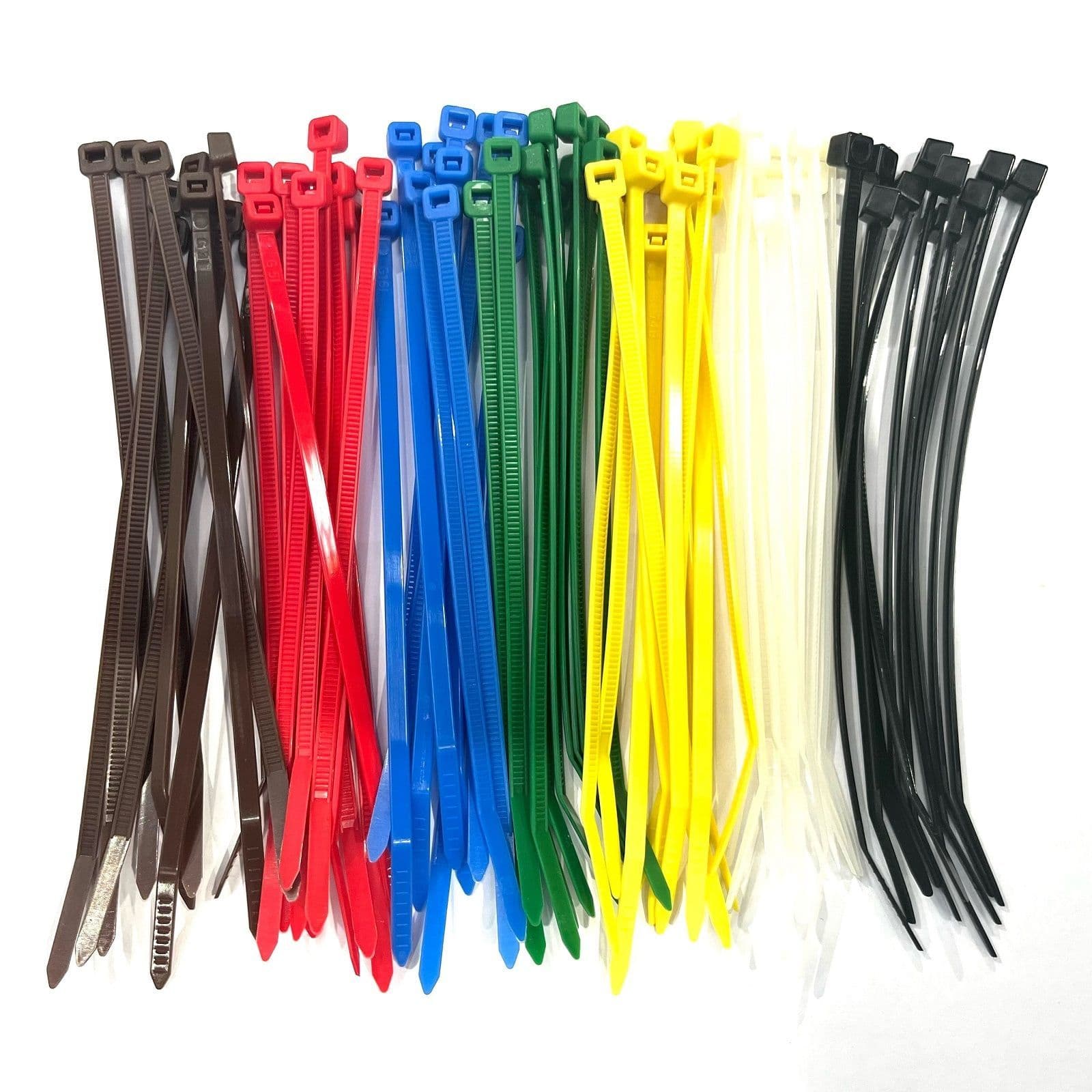 2 5mm x 100mm Assorted Colour Cable Ties 700 Pack