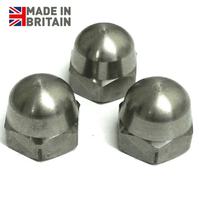 2BA Dome Nuts - 303 Stainless Steel