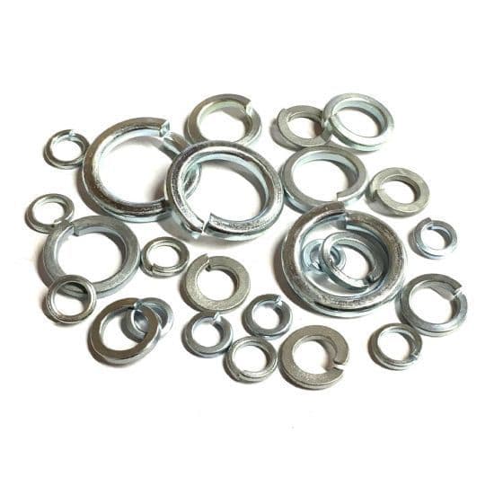 2BA Spring Washers - Bright Zinc Plated Steel