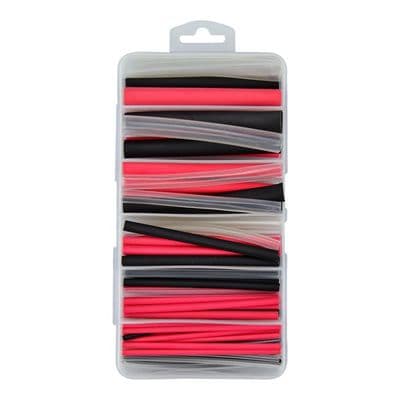 3:1 Black, Red & Clear Heatshrink Kit