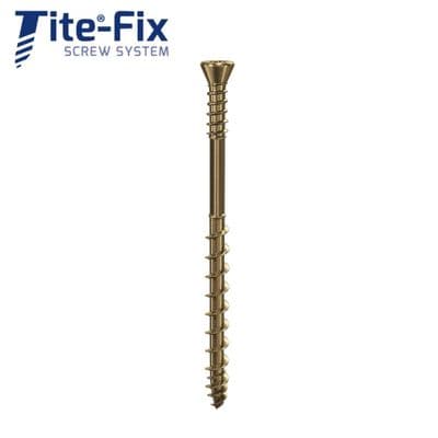 3.5mm x 45mm LOST-TITE® Tongue & Groove Flooring Screws - Yellow Zinc Plated - Box of 100
