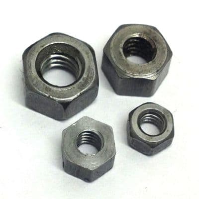 3BA Full Nuts (BS 57:1951) - Steel Self Colour