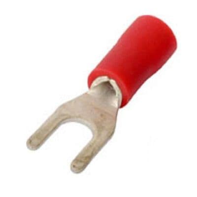 4.3mm Fork Crimp Connectors - Red