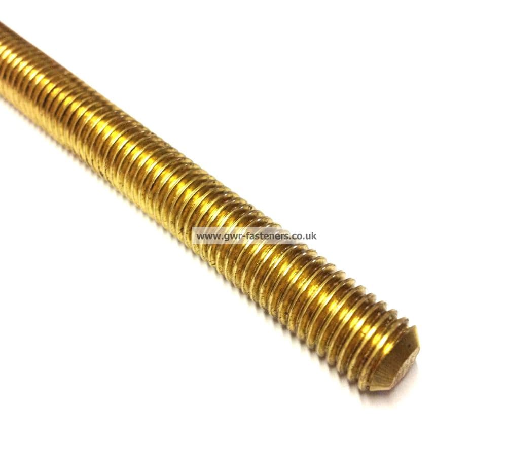 4BA Threaded Bar - Brass