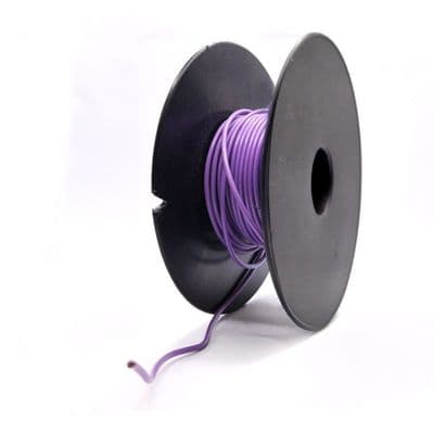 5 Metre Long - Single Core Automotive Cable 14/0.30 - Purple