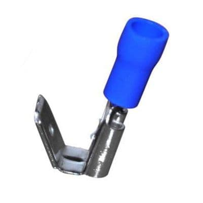 6.3mm Piggy-Back Crimp Connectors - Blue