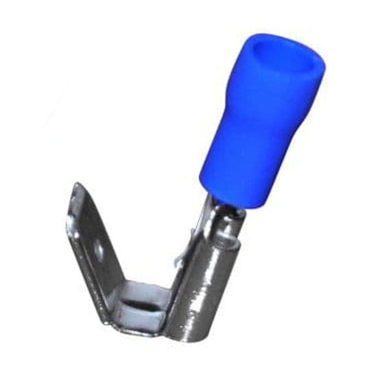 6.3mm Piggy-Back Crimp Connectors - Blue
