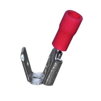 6.3mm Piggy-Back Crimp Connectors - Red