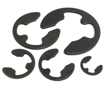 6mm External E Clips (DIN 6799) - Spring Steel