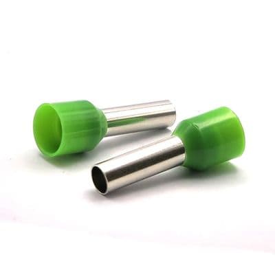 6mm Green Single Entry Bootlace Ferrules