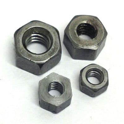 7BA Full Nuts (BS 57:1951) - Steel Self Colour