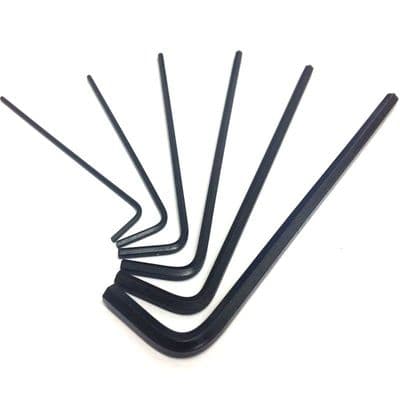 Allen Key Set - 1.3mm, 1.5mm, 2mm, 2.5mm, 3mm, 4mm