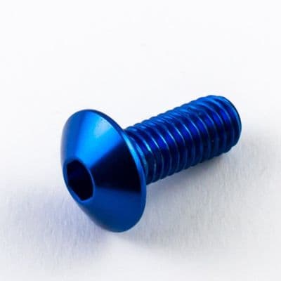 Aluminium Fairing Bolt M8 x 1.25mm x 16mm - Blue