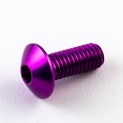 Aluminium Fairing Bolt M8 x 1.25mm x 16mm - Violet