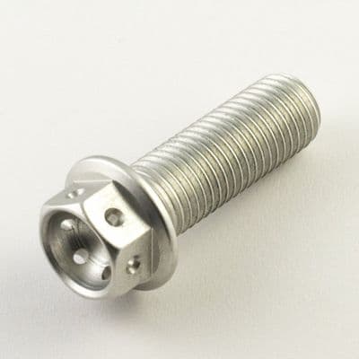 Aluminium Race Flanged Hex Extra Small Head Bolt M8 x 1.25mm x 30mm - Silver
