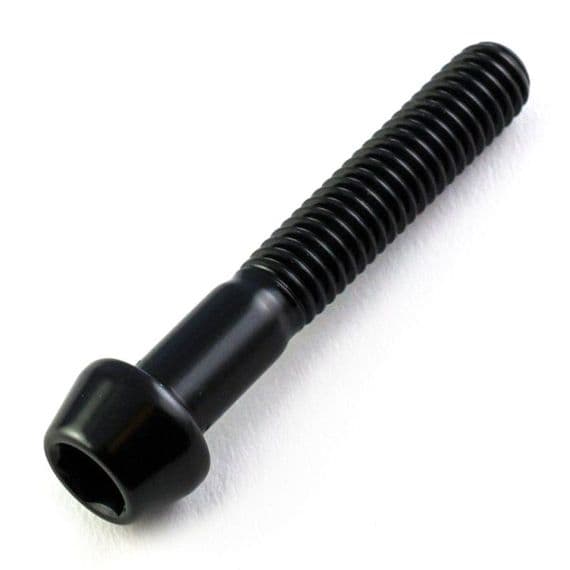 Aluminium Tapered Socket Cap Bolt M8 x 1.25mm x 50mm - Black