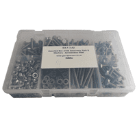 Assorted M6 Setscrews, Nuts & Washers - A2 Stainless Steel (480pcs)