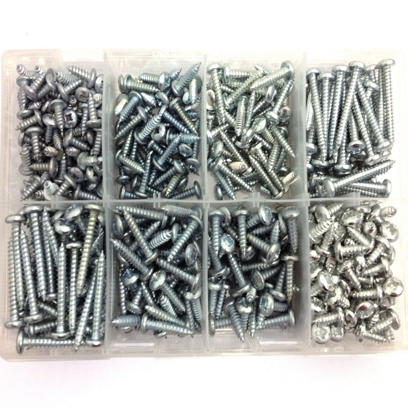 100 Viti Autofilettanti Pozi Testa Tonda Svasata, Zincate, #6 X 1 1/4 (3.5x32mm) - Foto 3