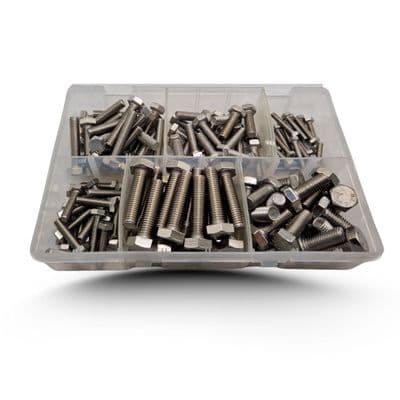 Assorted Setscrews (Metric) - A2 Stainless Steel (120pcs)
