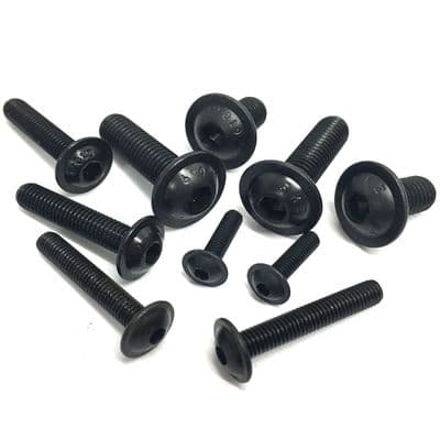Assorted Socket Flanged Button Head Screws (Metric) - High Tensile Steel Self Colour (135pcs)