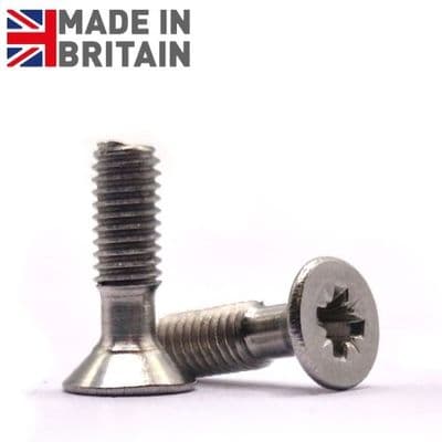 Captive Pozi Countersunk Screws - A2 Stainless Steel