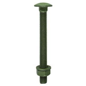 Carriage Bolts, Nuts & Washers - Exterior Green