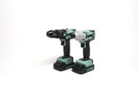 KWT-014 Combi Drill & KWT-005 Impact Driver TYPE18 Twin Pack, 2 x 2.0Ah (Kit)