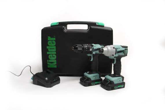 KWT-014 Combi Drill & KWT-005 Impact Driver TYPE18 Twin Pack, 2 x 2.0Ah (Kit)
