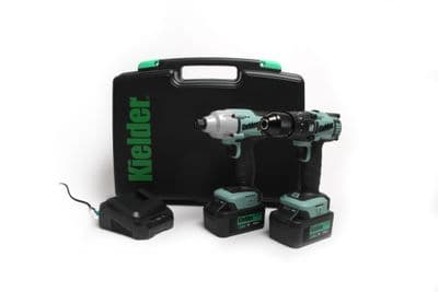 Combi Drill & Impact Driver Twin Pack with 2 x 4.0Ah Batteries - Kielder 18V TYPE18