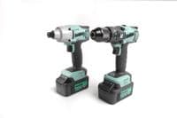 KWT-014 Combi Drill & KWT-005 Impact Driver TYPE18 Twin Pack, 2 x 5.0Ah (Kit)