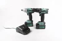 KWT-014 Combi Drill & KWT-005 Impact Driver TYPE18 Twin Pack, 2 x 5.0Ah (Kit)