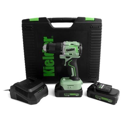 Drill Driver, 2 x 2.0Ah Battery & 4 x Drill Bits - Kielder 18V TYPE18