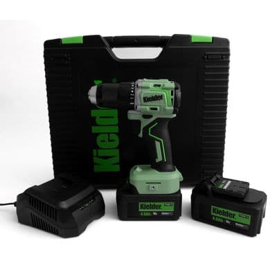 Drill Driver, 2 x 4.0Ah Battery & 4 x Drill Bits - Kielder 18V TYPE18