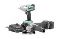 KWT-012 Impact Wrench & KWT-013 TYPE18 Angle Grinder Twin Pack, 2 x 5.0Ah (Kit)