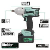 KWT-012 Impact Wrench & KWT-013 TYPE18 Angle Grinder Twin Pack, 2 x 5.0Ah (Kit)