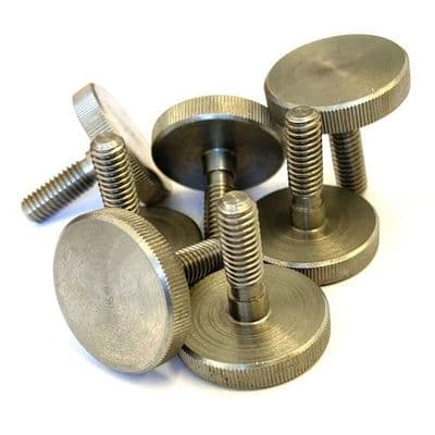 Knurled Thumb Screws Thin Type (DIN 653) - A1 Stainless Steel
