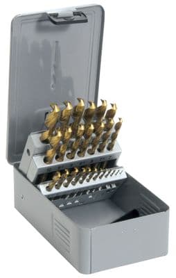 LYNDON - 1.00mm - 10.00mm - HSS Tin Jobber Drill Set (Metal Case)