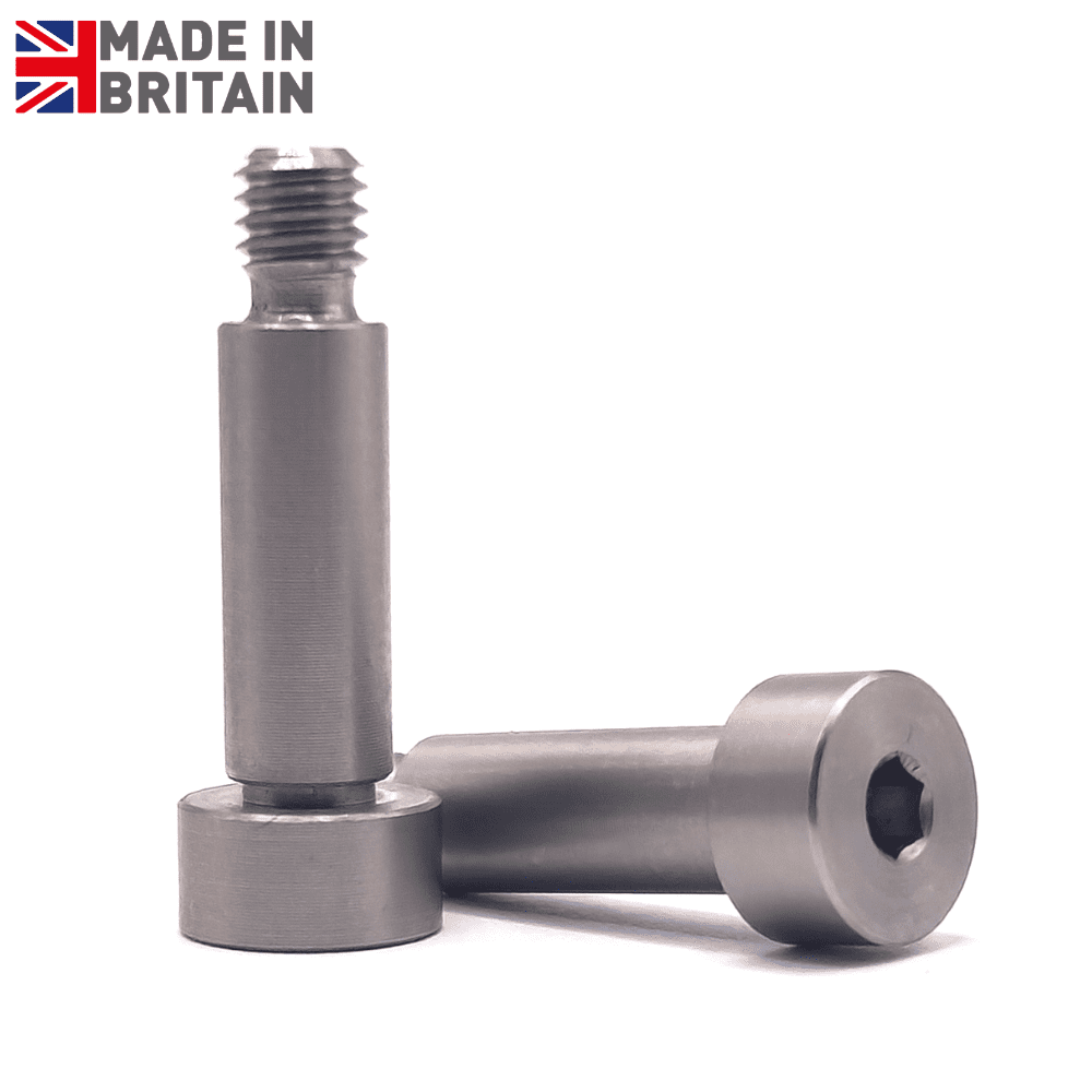 M10 (12mm) x 20mm Precision Socket Shoulder Bolts - 303 Stainless Steel