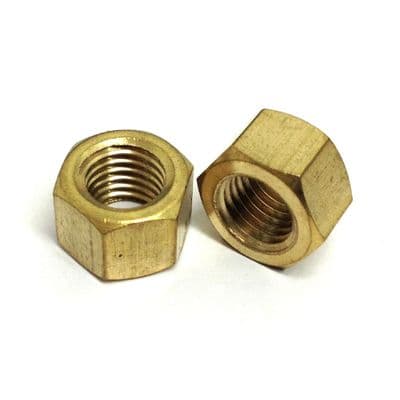 M10 x 1.5mm Exhaust Manifold Nuts - Brass