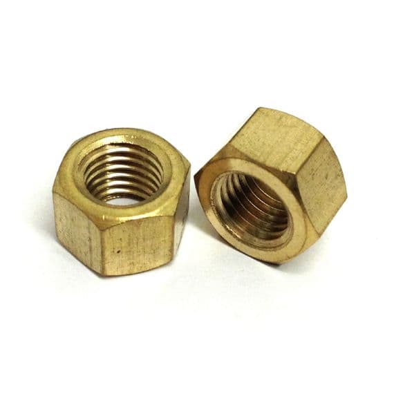 M10 x 1.5mm Exhaust Manifold Nuts - Brass