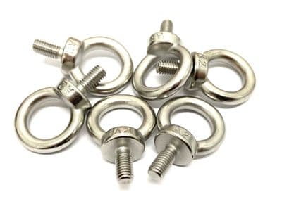 M12 Lifting Eye Bolts Drop Forged (DIN 580) - A2 Stainless Steel