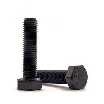 M14 x 1.5mm x 25mm Fine Pitch Hexagon Setscrews (DIN 961) - Steel 8.8 Self Colour