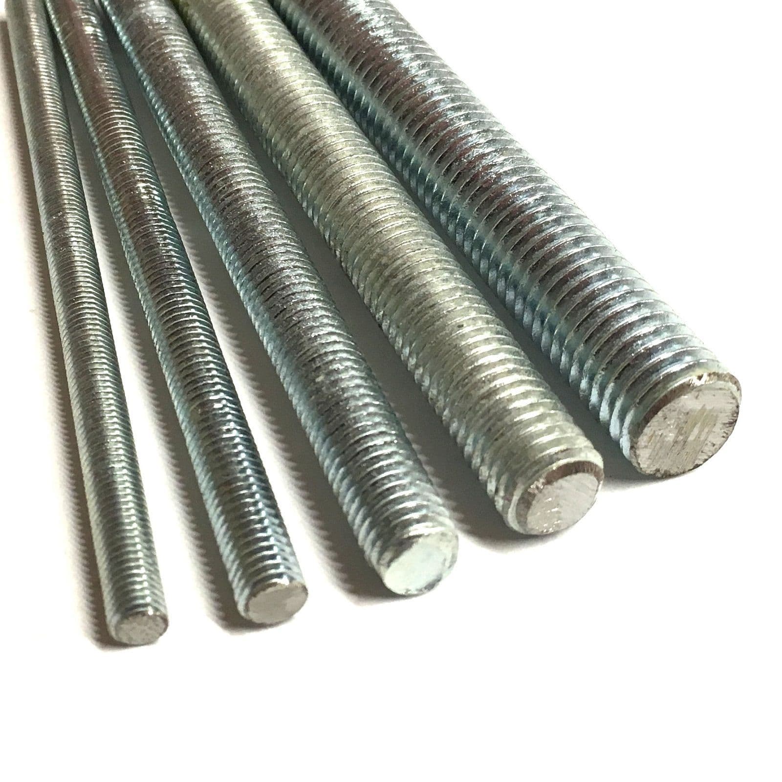 M16 x 100mm Threaded Bar DIN 976-1 - High Tensile Steel 8 8 Zinc Plated