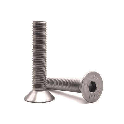 M2 x 16mm Socket Countersunk Screws (ISO 10642) - A2 Stainless Steel