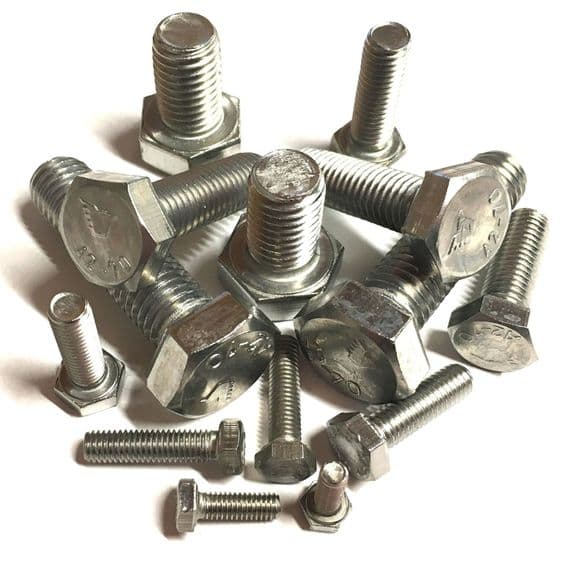 M2 x 6mm Hexagon Setscrews (DIN 933) - A2 Stainless Steel