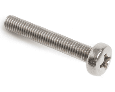 M2.5 x 14mm Phillips Pan Head Screws (DIN 7985H) - A2 Stainless Steel