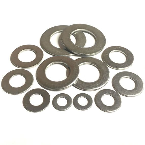 M20 Form B Flat Washers (BS 4320B) - A2 Stainless Steel