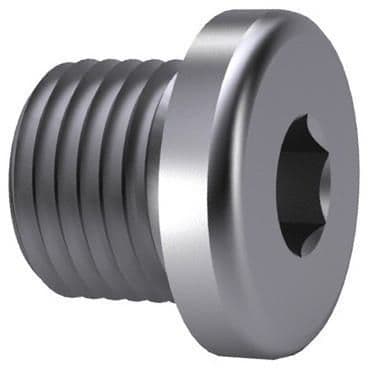 M22 x 1 5mm Fine Pitch Collared Socket Pipe Plugs DIN 908 - Steel Self ...